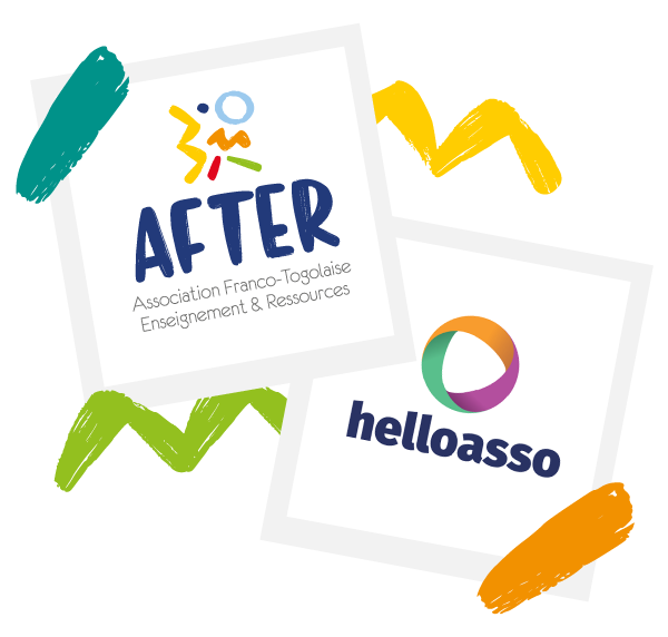 Logo Hello Asso et logo AFTER